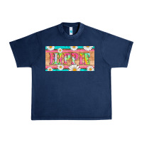 Navy hippie and daisys license plate template Urban Heavy Tee - Artiststas