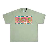Oil Green hippie and daisys license plate template Urban Heavy Tee - Artiststas