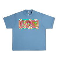 Pebble Blue hippie and daisys license plate template Urban Heavy Tee - Artiststas