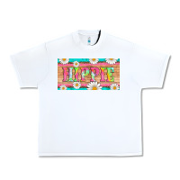 White hippie and daisys license plate template Urban Heavy Tee - Artiststas
