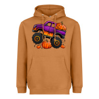 Meerkat halloween jack o lantern monster truck Heavyweight Hoodie - Jasminsmagicworld
