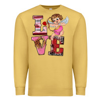 Antique Gold valentine's day cupid love Premium Sweatshirt - RanaPortraitStore