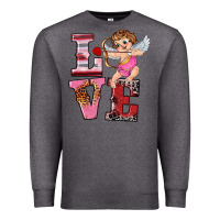 Charcoal Heather valentine's day cupid love Premium Sweatshirt - RanaPortraitStore