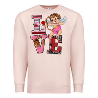 Pale Pink valentine's day cupid love Premium Sweatshirt - RanaPortraitStore