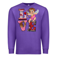 Purple valentine's day cupid love Premium Sweatshirt - RanaPortraitStore
