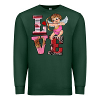 Sports Green valentine's day cupid love Premium Sweatshirt - RanaPortraitStore