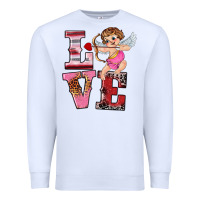 White valentine's day cupid love Premium Sweatshirt - RanaPortraitStore