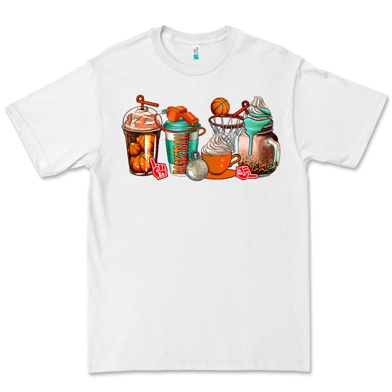 Basketball Coffee Cups Premium Tee by AdoDesignShop | Teevron