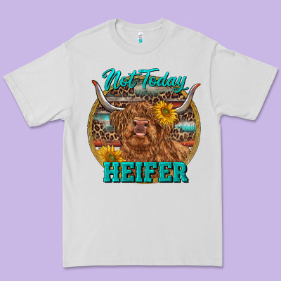 Highland Heifer Western Premium Tee Designed By Ranaportraitstore