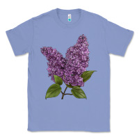 Colony Blue Purple Lilac Flower Illustrations Classic Tee - LillyAllenDesigns