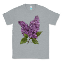 Heather Grey Purple Lilac Flower Illustrations Classic Tee - LillyAllenDesigns