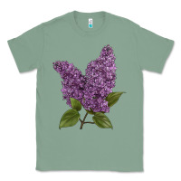 Sage Purple Lilac Flower Illustrations Classic Tee - LillyAllenDesigns