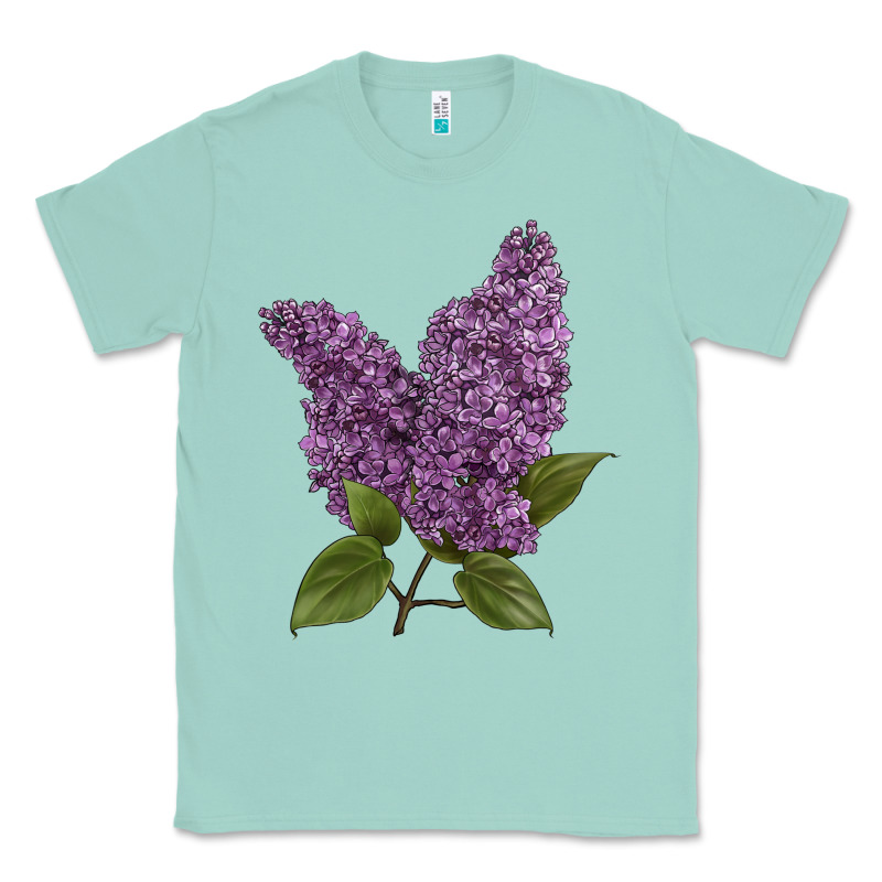 Purple Lilac Flower Illustrations Classic Tee by LillyAllenDesigns | Teevron