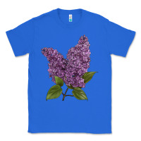 True Royal Purple Lilac Flower Illustrations Classic Tee - LillyAllenDesigns