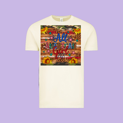 All American Girl Vintage Tee Designed By Artiststas