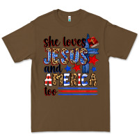 Cacao she loves jesus and america too Premium Tee - Zillion Design Studio