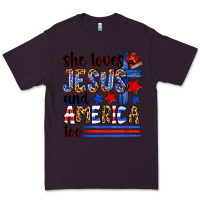Plum she loves jesus and america too Premium Tee - Zillion Design Studio