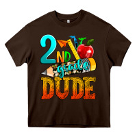 Chocolate Brown 2nd grade dude Heavy Core Tee - texasbilliewilder
