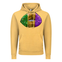 Vintage Mustard mardi gras kiss Vintage Hoodie - RanaPortraitStore