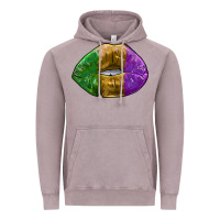 Vintage Zinc mardi gras kiss Vintage Hoodie - RanaPortraitStore