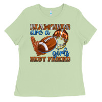 Matcha diamonds are a girls best friend football Ladies Tee - texasbilliewilder