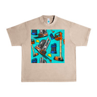 French Oak construction vehicles Urban Heavy Tee - BundleAndBundleShop