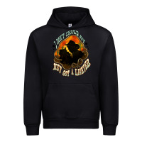 Black I don't smoke but he's got a lighter Urban Hoodie - HowdyJamesFarm