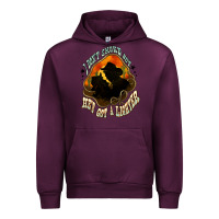 Mauve Wine I don't smoke but he's got a lighter Urban Hoodie - HowdyJamesFarm
