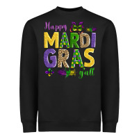 Black happy mardi gras y'all Heavyweight Sweatshirt - AdoDesignShop