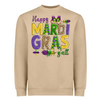 Mushroom happy mardi gras y'all Heavyweight Sweatshirt - AdoDesignShop