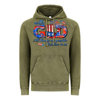 Vintage Olive with god all things are possible usa Vintage Hoodie - AdoDesignShop