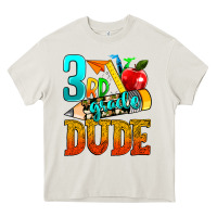 Cream 3rd grade dude Heavy Core Tee - texasbilliewilder