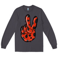 Smoke Ladybug Peace Sign Long Sleeve Tee - Jasminsmagicworld