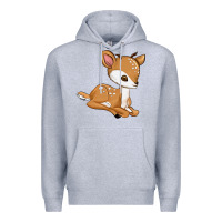 Heather Grey gazelle Premium Hoodie - texasbilliewilder