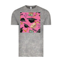 Cloud Rock pink glitter graduation seamless pattern Vintage Tee - BundleAndBundleShop