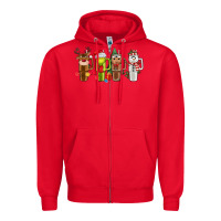 Red obsessive cup disorder christmas Zipper Hoodie - MaliasSmallBusiness