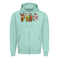 Seafoam obsessive cup disorder christmas Zipper Hoodie - MaliasSmallBusiness