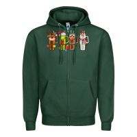 Sports Green obsessive cup disorder christmas Zipper Hoodie - MaliasSmallBusiness
