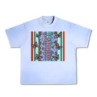 Grape Ice groovy with flowers and Butterflies Urban Heavy Tee - Artiststas