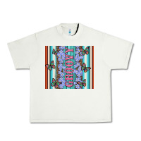 Pistachio groovy with flowers and Butterflies Urban Heavy Tee - Artiststas
