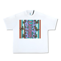 White groovy with flowers and Butterflies Urban Heavy Tee - Artiststas