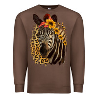 Chestnut Zebra With Sunflowers Premium Sweatshirt - Bettercallsaul