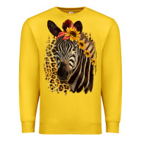 Lemon Zebra With Sunflowers Premium Sweatshirt - Bettercallsaul