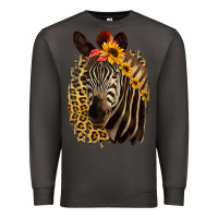 Smoke Zebra With Sunflowers Premium Sweatshirt - Bettercallsaul