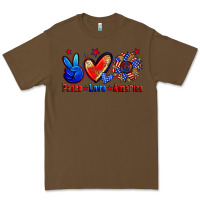 Cacao peace love america Premium Tee - Zillion Design Studio