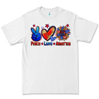 Peace Love America Premium Tee | Teevron