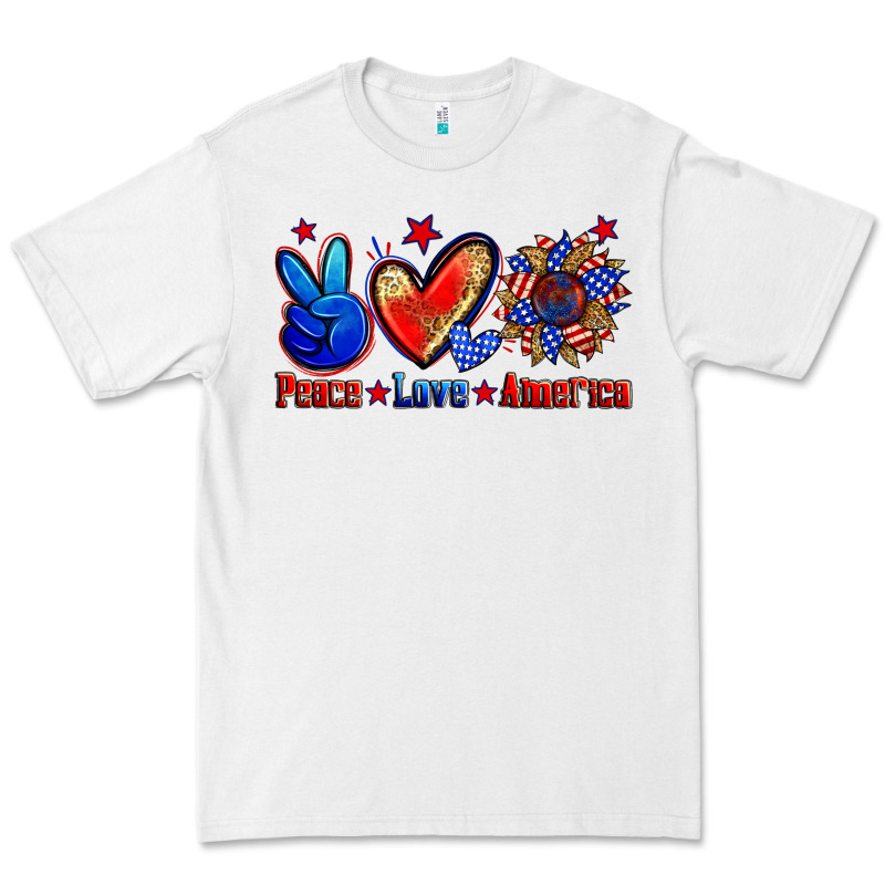 Peace Love America Premium Tee by Zillion Design Studio | Teevron