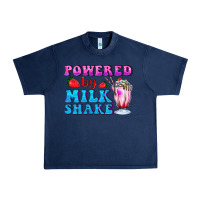 Navy powered by milkshake Urban Heavy Tee - AdoDesignShop