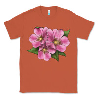 Copper Wild Prairie Rose Illustrations Classic Tee - LillyAllenDesigns
