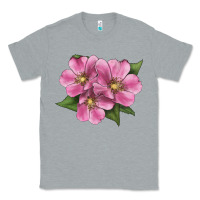 Heather Grey Wild Prairie Rose Illustrations Classic Tee - LillyAllenDesigns